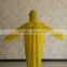 Adult Yellow 100% PVC Rain Poncho with Sleeves for Promotion