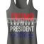 2016 wholesale high quality custom heat transfer printing tank tops custom trump printing tank tops