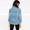 Denim jacket vintage women's lady jacket long sleeve jacket