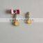 Fashion golden charms wholesale shoes&scarf&bag charms with crystals