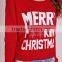 Custom Design Women Merry Christmas Crew Neck Cropped Jumper Red Knitwear Sweater Pullover