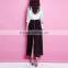 lastest fashion black Chiffon crinkle Dress long skirt