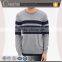 crew neck preppy style contrast striped cotton pullover mens latest sweater design