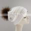 Myfur Wholesale Custom Made Real Fur Pom Winter Hat Women Fur Ball Knit Hat