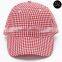 Stocked monogram gingham hat