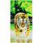 100% cotton tiger printed beach towel, reactive printed bath towels ,towel on sall china supplier