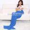 Softtextile 100%Polyester Baby Knitted Fleece Mermaid Tail Blanket