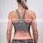 Comfortable yoga wear wholesale dry fit sports bra women fitness seamless performance gym bra black