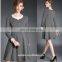 High Quality Long Sleeve Tweed Spring Dress Above Knee, Wholesale Dress Fashion