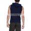 blue cool skinny sleeveless hoodies for men