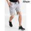 Grey color regular cotton men sports shorts