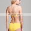 Yellow Bandeau Ring Sides Hipster Swimsuit
