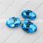 2016 Oval crystal stones with New Facet Cut for Wedding Dress