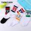 Factory price Top quality America 2018 winter new fashion novelty colorful cotton star design ankle socks for children