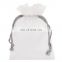 Custom plastic clear pvc vinyl sheer drawstring makeup pouch bag for toiletry