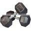 High Quality Buy 10Kg Hex Rubber Iron Dumbbell Set for Adult