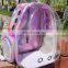 HQP-WC057 HongQiang  Laser transparent pet backpack portable out bag multi-function cat bag space capsule pet bag