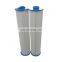 5 micron pleated Pool Filter Cartridge H 688mm with hole support