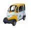 Hot sell 100km four wheel  three seats full enclosed electric car with battery