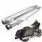 1 pair Chrome Tip Slip On Muffler Exhaust Pipes 4" Steel for Harley Touring FLH FLT 95-2018