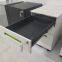 Movable 3-Drawer Vertical File Cabinet, Locking, Letter and Legal file white color H600XW390XD520mm