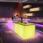High quality led rechargeable bar table,led wedding table for indoor and outdoor