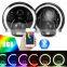 7 Inch Car Led Work Lights Bulbs 60W RGB DRL Driving Head Lamp For Wrangler JK
