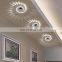 Modern Swirl LED Ceiling Lamp Colorful Mounted Lamp With Remote