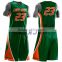 Hot sale imported white/black basketball team jersey set