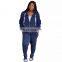 custom brand Women Fall Jogger 2 Piece Pants Set Velvet Sweatsuit For Women 2021 Jogging Suit Tracksuit Women Velour Tracksuit