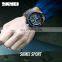 SKMEI 1341 newest digital watch stainless steel back multifunction watch 2 time zone watch