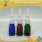 glass bottle 10ml blue bottles with pump cap
