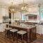 USA Classic Shaker Kitchen Furniture Custom Made White Solid Wood Kitchen Cabinets Designs
