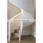 double stringer carbon steel stair/single beam wood staircase
