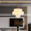 Luxury Style Indoor Decoration Villa Hotel Pendant Lighting Gold Glass Chandelier