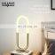 HUAYI Cheap Price 6w Black Gold Nordic Home Hotel Bedroom Bedside Modern LED Table Lamp