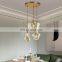 Modern Styles Amber Glass LED Pendant Light For Living Room Dining Kitchen Bedroom Home Hotel Chandelier