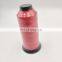630D/2 Jueqi factory sale PET Dyed High Tenacity Sewing Thread red