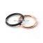Factory Custom Metal O Ring Zinc Alloy Round Ring Circle Line For Handbag