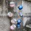 4pcs/set Wall-mounted Ceramics Flower Pots & Planters Home Decor Succulent Hemp Rope Ceramic Flowerpot Plant Hanging Pot