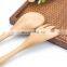 Nature Material Home Kitchen Children's Wooden Lotus wood Fork and Spoon Cold Salad Spoon
