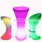 Rgb Colors Glowing Party Nightclub Sofas Bar Tables Outdoor Furniture Led Glow Waterproof Bar Table