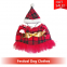 Festival Pet Clothes/ Holiday Dog Skirt/ Cute Red Bulldog Dress/ Golden Bow Dog Skirt/ Plaid Lace Skirt for Pet/