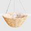 Supplier Rustic Rattan Hanging Planter with Lining Best Price Boho Wicker Straw Cover for Flower Pot Basket Vietnam Manufacturer