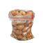 Wholesale custom printed potatoes mesh bags vegetable packaging bags transparent pp woven potato bags with drawstring