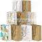 custom logo white brown kraft paper shopping bags for gift