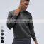New High Quality Mens Warmth Tops Custom Logo Gym T-shirts Long Sleeve Outdoor Running Fitness Tshirt Men Sport T Shirt