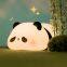 Wholesale Hot Selling USB Rechargeable LED Nursery Lamp Silicone Panda Night Light Kids Mini Size Bedrooms Girls Boys Home Use