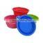 Colorful Wholesale Promotion Food Grade Pet Feeding Water Food Holder Collapsible Travel Bowl Fortable Silicone Pet Bowl