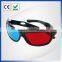 Promotional magenta green 3d video and 3d glasses for china 3d projector